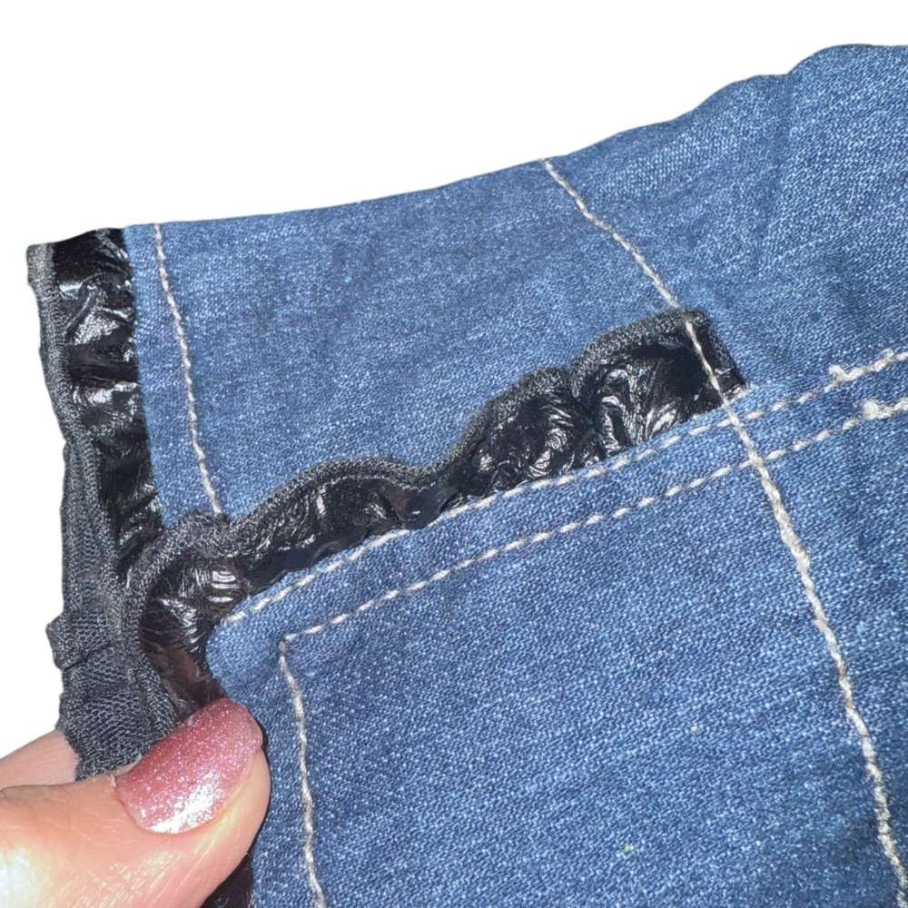 UPCYCLED REWORKED DENIM Jean Jacket M. Monroe Plus Size Denim Jacket Size 2X - Picture 7 of 8